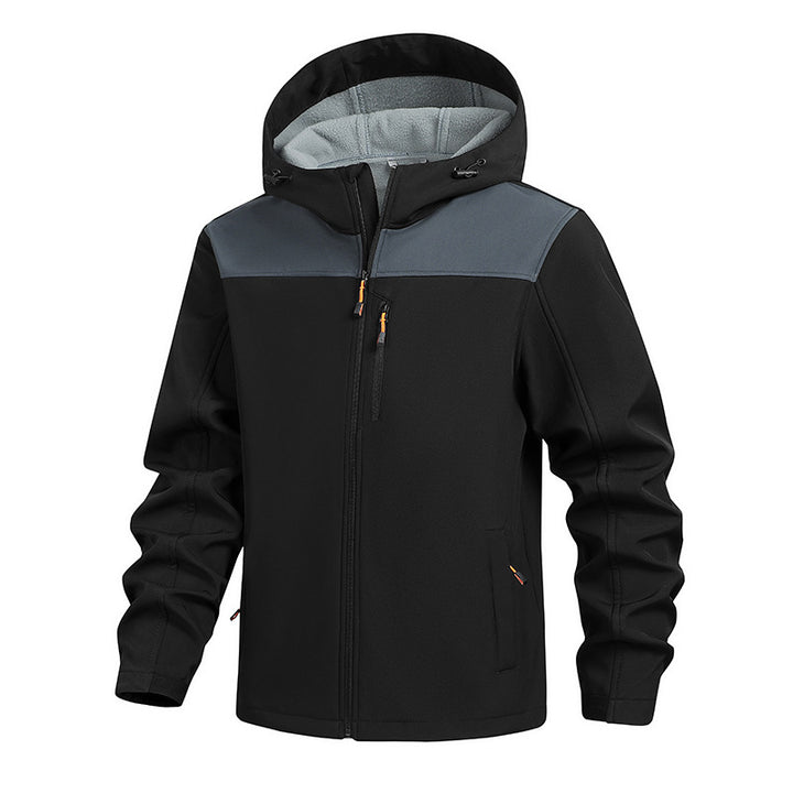 Herren Funktionsjacke mit verstellbarer Kapuze und innovativem Design Echoarchiv