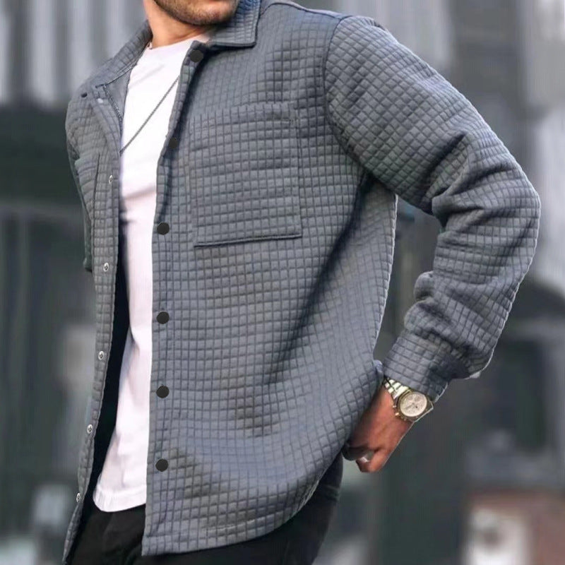 Herren Strickjacke mit strukturierter Oberfläche und praktischen Taschen Echoarchiv