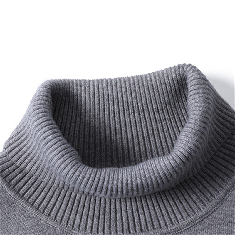 Herren eleganter Rollkragenpullover aus hochwertiger Baumwollmischung Echoarchiv