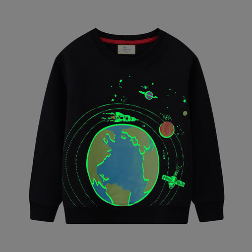 Kinder Sweatshirt mit leuchtendem Weltraum-Design Echo Archiv