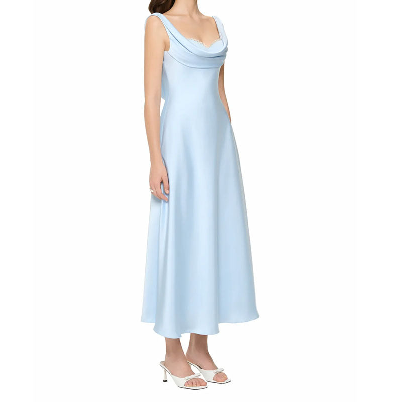 Damen Elegantes Maxikleid mit Cowl-Ausschnitt Echo Archiv