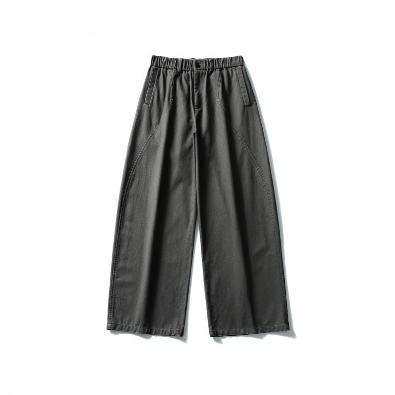 Damen Weite High-Waist Culotte-Hose mit elastischem Bund und Eingrifftaschen Echo Archiv
