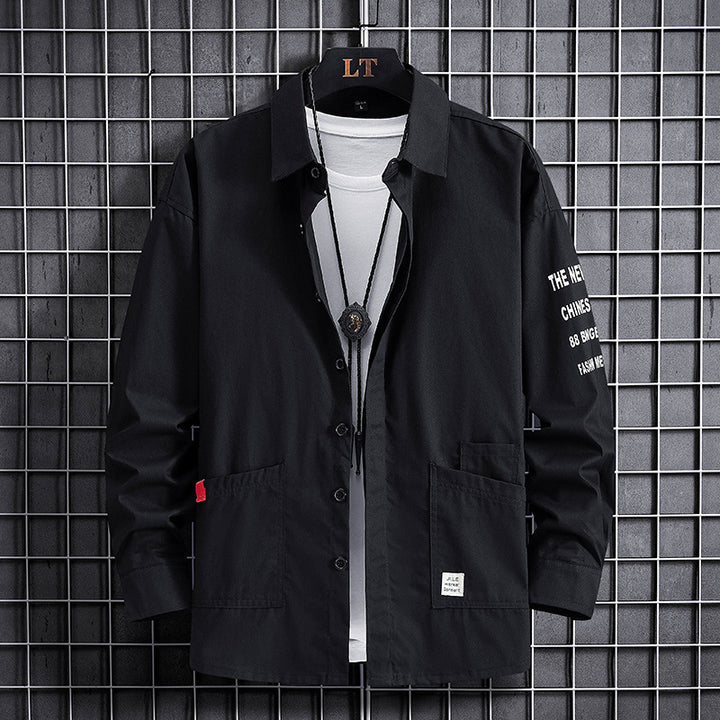 Herren lässige Overshirtjacke mit praktischen Taschen und modischem Design Echoarchiv