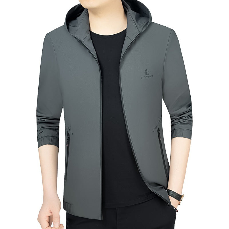 Herren Sportjacke mit Kapuze und Taschen Echoarchiv