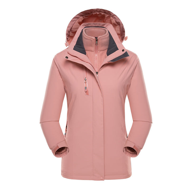 Herren Softshell-Parka mit herausnehmbarer Fleece-Innenjacke und verstellbarer Kapuze Echo Archiv