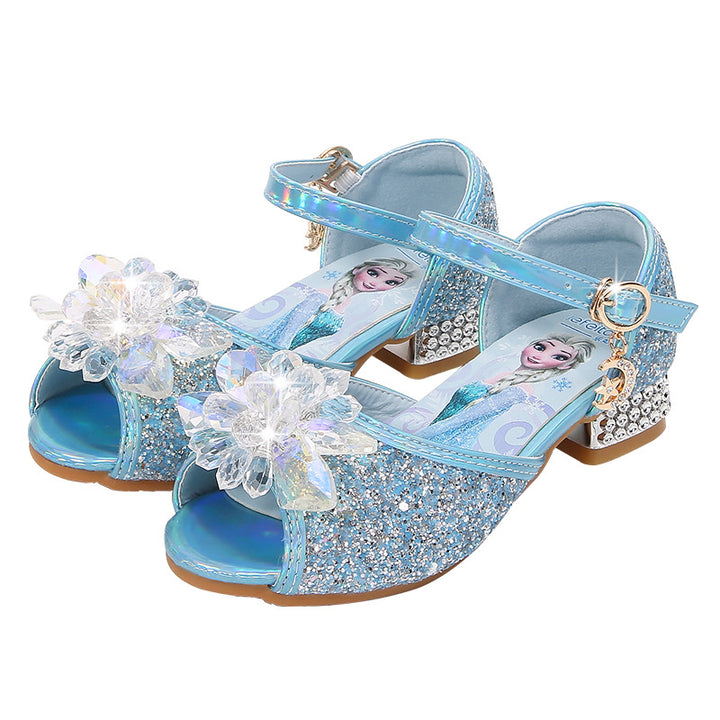Mädchen Ballerinas mit funkelnden Akzenten und Blumenapplikation Echo Archiv