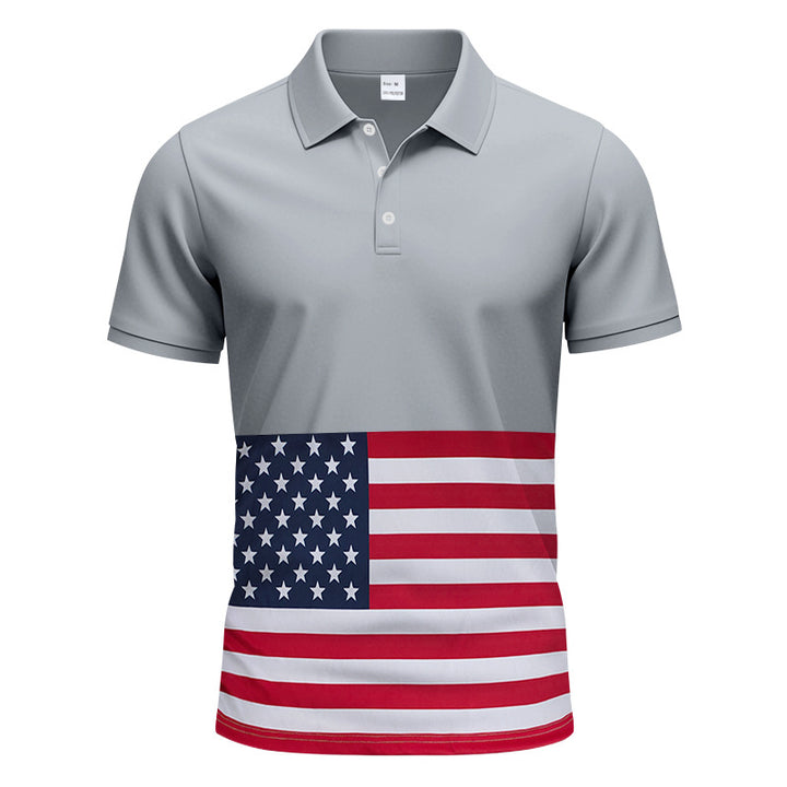 Herren Poloshirt mit einzigartigem Flaggenmotiv und moderner Passform Echoarchiv