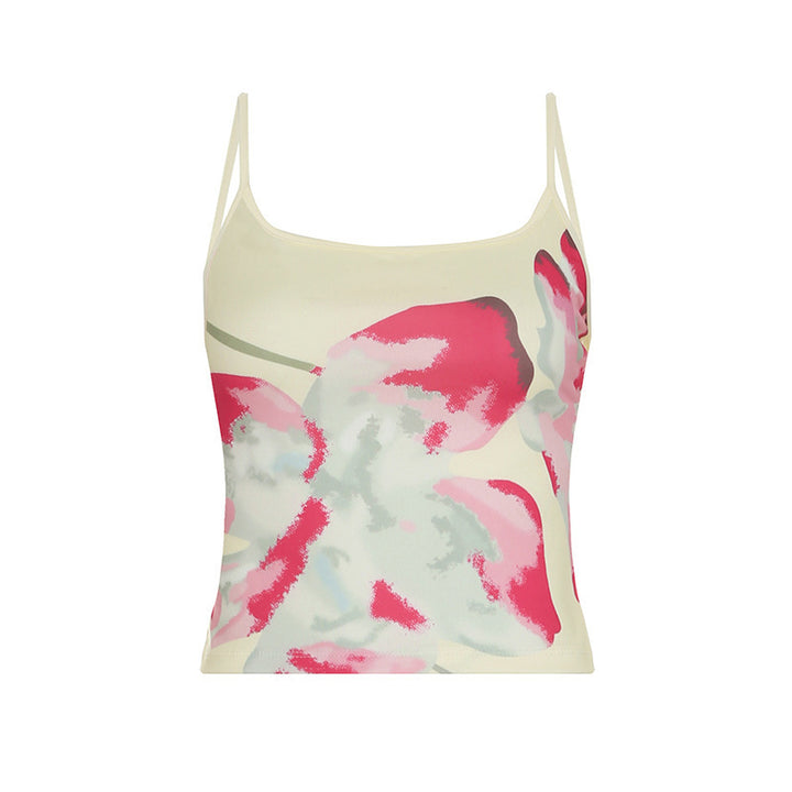 Damen asymmetrischer Chiffonrock mit elastischem Bund und Rüschendetails Echo Archiv