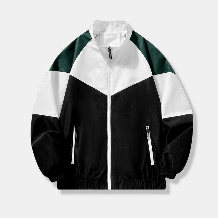Herren Sportliche Übergangsjacke mit hohem Kragen und Reißverschluss Echo Archiv
