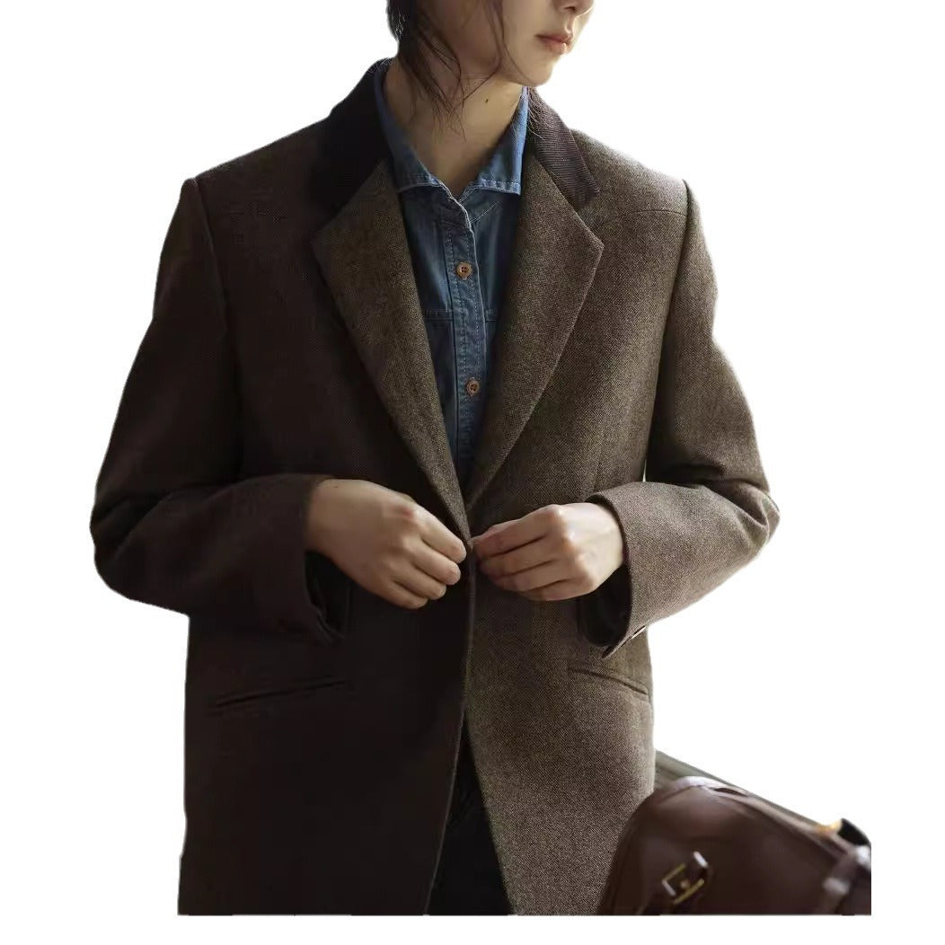 Damen Elegante und lässige Blazerjacke Echoarchiv