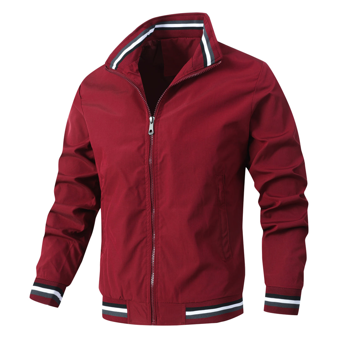 Herren leichte Freizeitjacke mit stylischem Stehkragen Echoarchiv