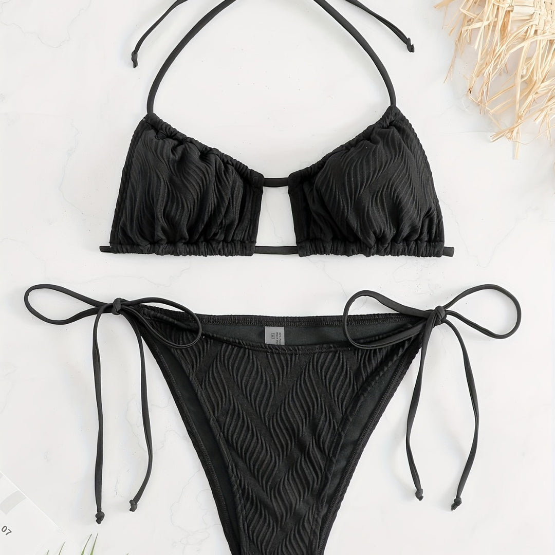 Damen Triangel-Bikini mit raffiniertem Rüschendesign Echo Archiv
