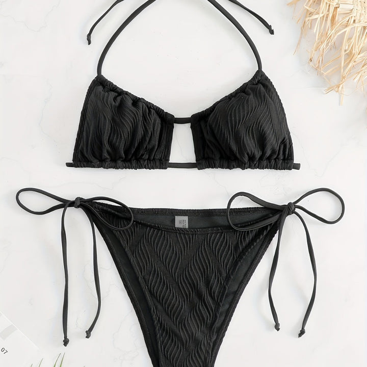 Damen Triangel-Bikini mit raffiniertem Rüschendesign Echo Archiv
