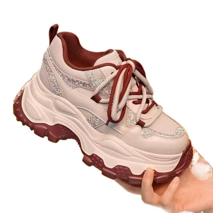Damen Sportliche Sneakers mit auffälliger Dämpfung und glitzernden Akzenten Echo Archiv