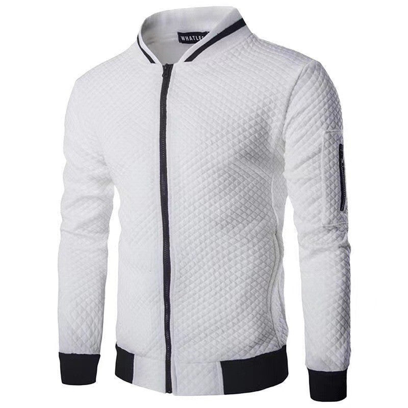Herren sportliche Steppjacke mit modischem Reißverschluss und hohem Kragen Echoarchiv