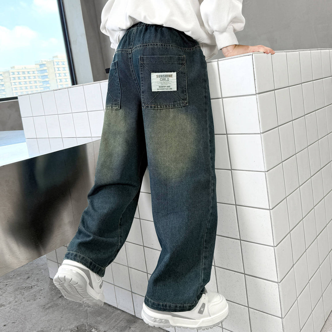 Unisex Weite Jeans mit hohen Taschen Echo Archiv