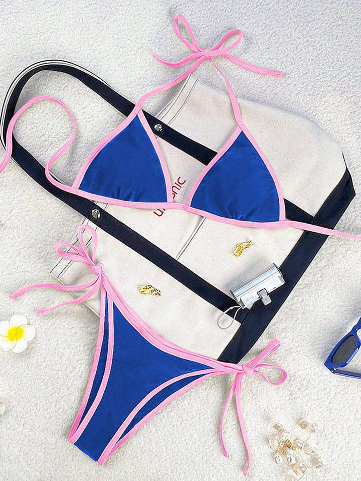 Damen Triangel-Bikini mit verspielten Schleifendetails Echo Archiv
