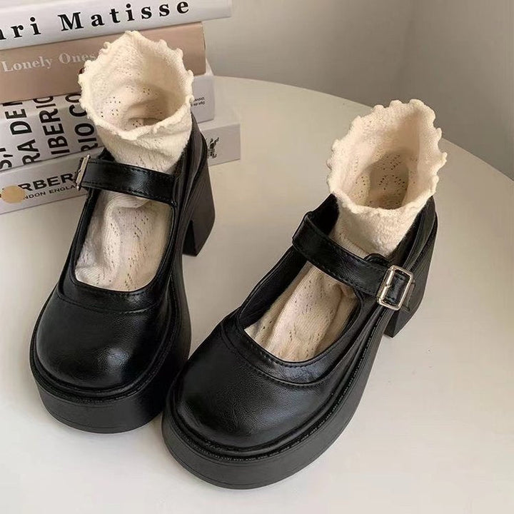Damen Mary Jane Pumps mit Modernem Design und Hochwertiger Schnalle Echoarchiv