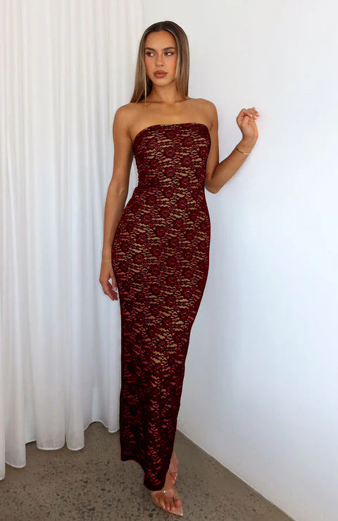 Damen Spitzenkleid im ärmellosen Design Echo Archiv