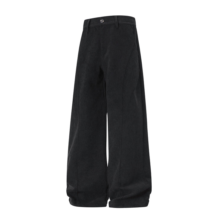 Damen Weite High-Waist Cordhose mit weitem Bein und dekorativer Teilungsnaht Echo Archiv