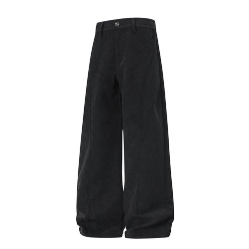 Damen Weite High-Waist Cordhose mit weitem Bein und dekorativer Teilungsnaht Echo Archiv