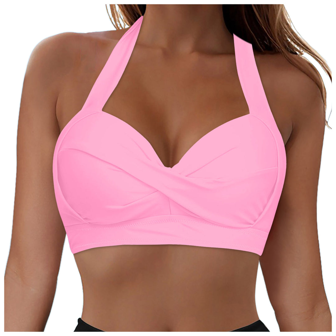 Damen Modisches Bikinioberteil mit Wickeldesign Echo Archiv