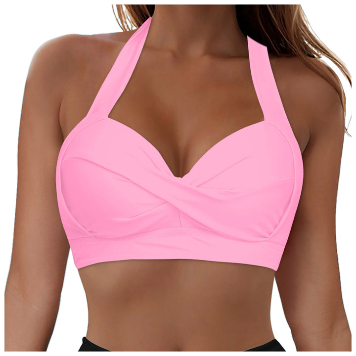 Damen Modisches Bikinioberteil mit Wickeldesign Echo Archiv