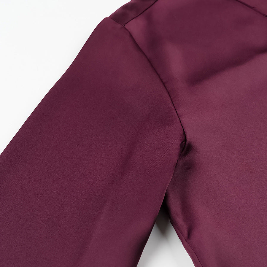 Damen Seidenoptik-Bluse mit Schmuckknöpfen und Hemdkragen Echo Archiv
