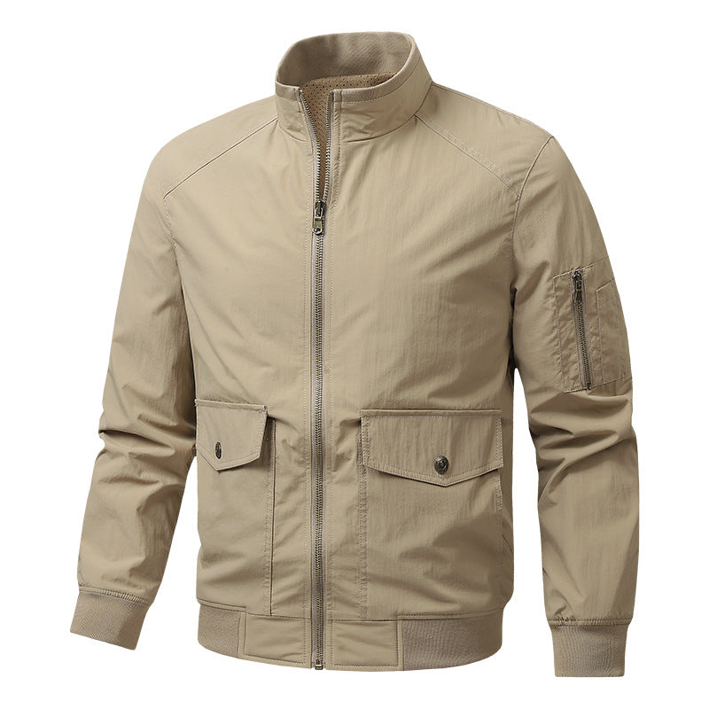 Herren Sportliche Jacke mit hohen Kragen und praktischen Taschen Echo Archiv