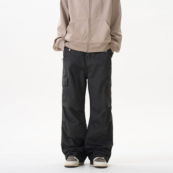 Herren Relaxed Utility-Cargohose im Palazzoschnitt aus Baumwoll-Twill Echo Archiv