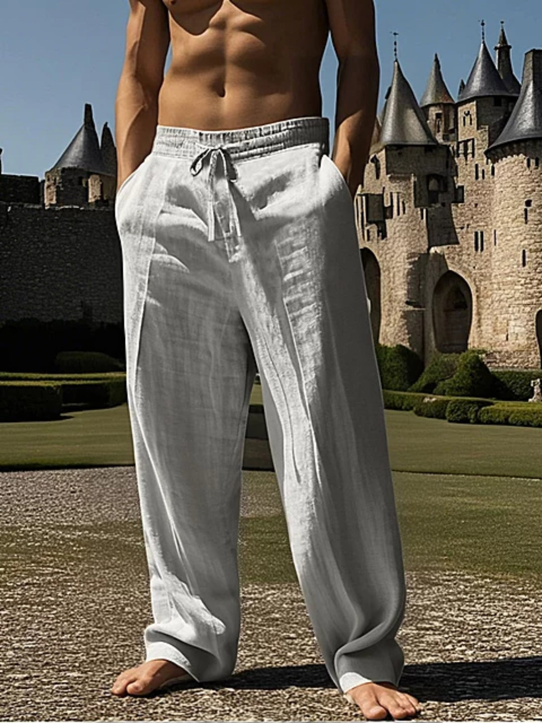 Herren Leichte Sommer-Linenhose Echoarchiv