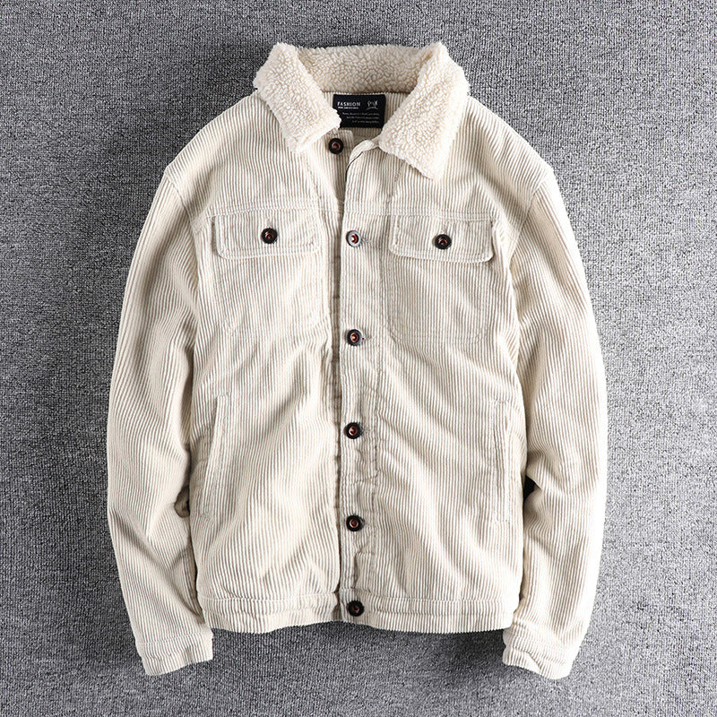 Herren Cordjacke mit kuscheligem Futter und praktischen Taschen Echoarchiv