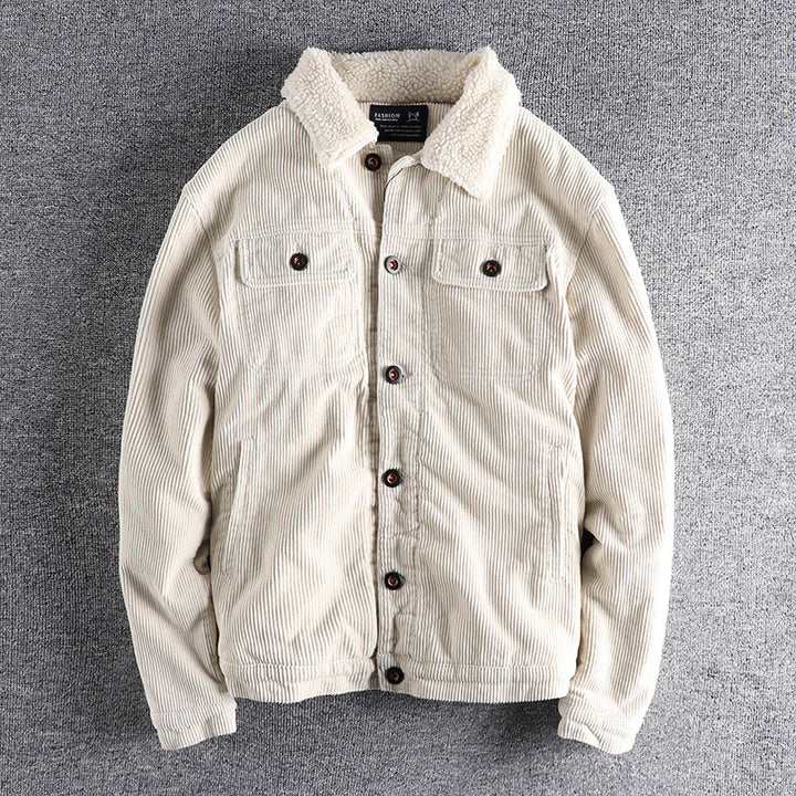 Herren Cordjacke mit kuscheligem Futter und praktischen Taschen Echoarchiv