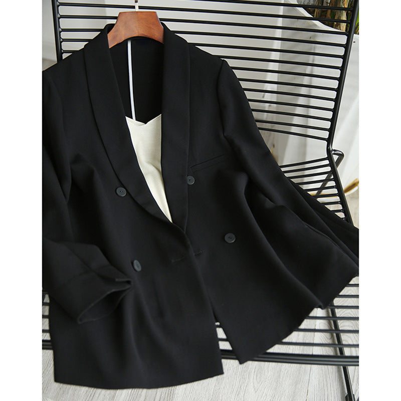 Damen Klassischer Doppeltbreasted Blazer Echoarchiv