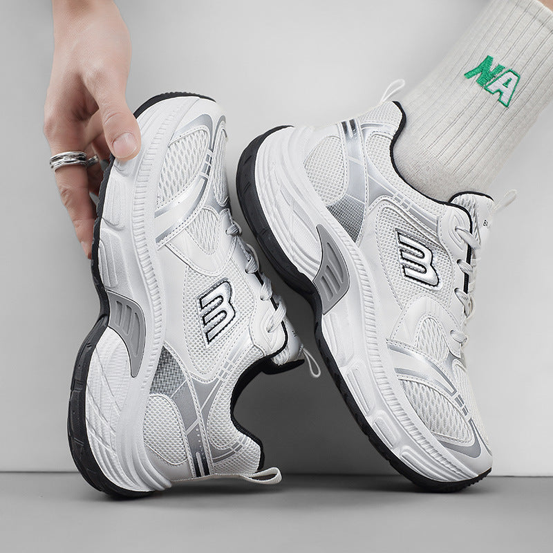 Unisex Voluminöse Mesh-Runner mit atmungsaktivem Obermaterial und stoßdämpfender Plateausohle Echoarchiv