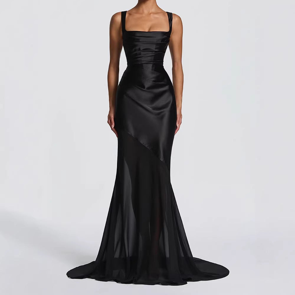 Damen Elegantes Chiffon-Abendkleid mit figurbetontem Schnitt Echo Archiv