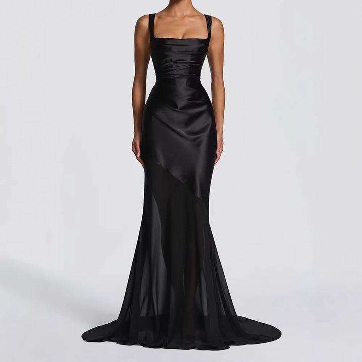 Damen Elegantes Chiffon-Abendkleid mit figurbetontem Schnitt Echo Archiv