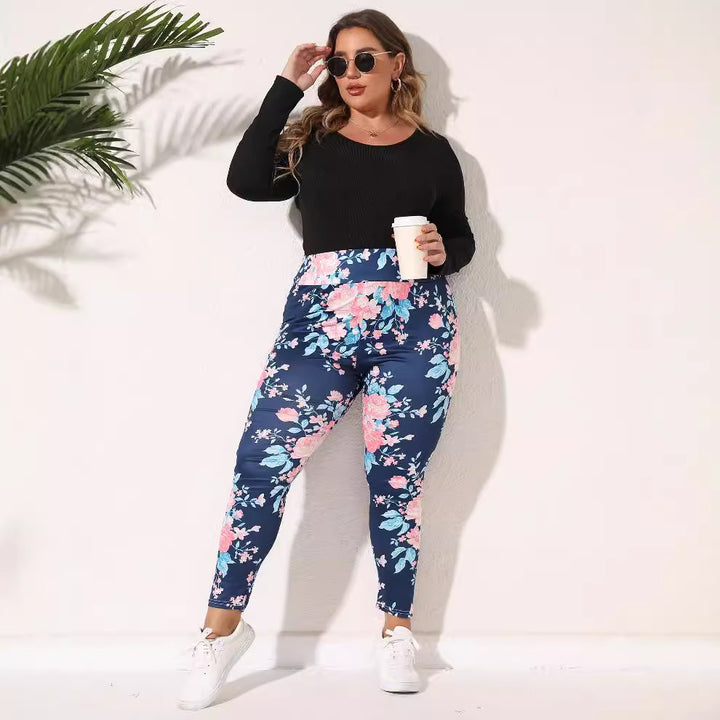 Damen Blumenleggings Echo Archiv