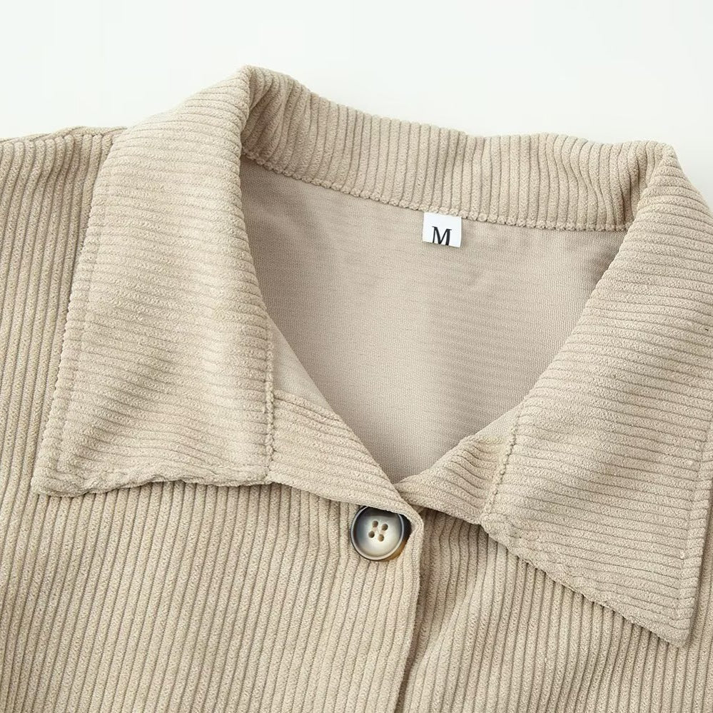 Damen Longshirt-Tunika aus feinem Rippjersey mit Hemdkragen und durchgehender Knopfleiste Echo Archiv