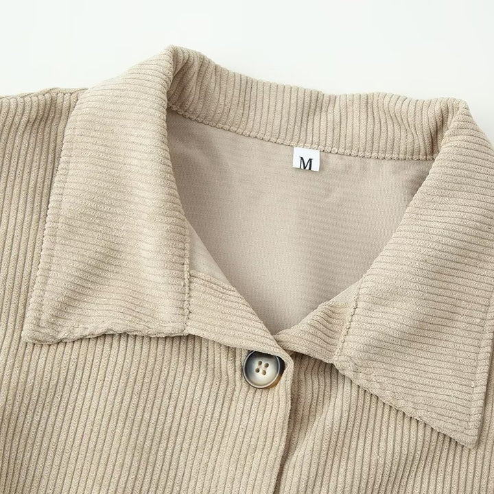 Damen Longshirt-Tunika aus feinem Rippjersey mit Hemdkragen und durchgehender Knopfleiste Echo Archiv