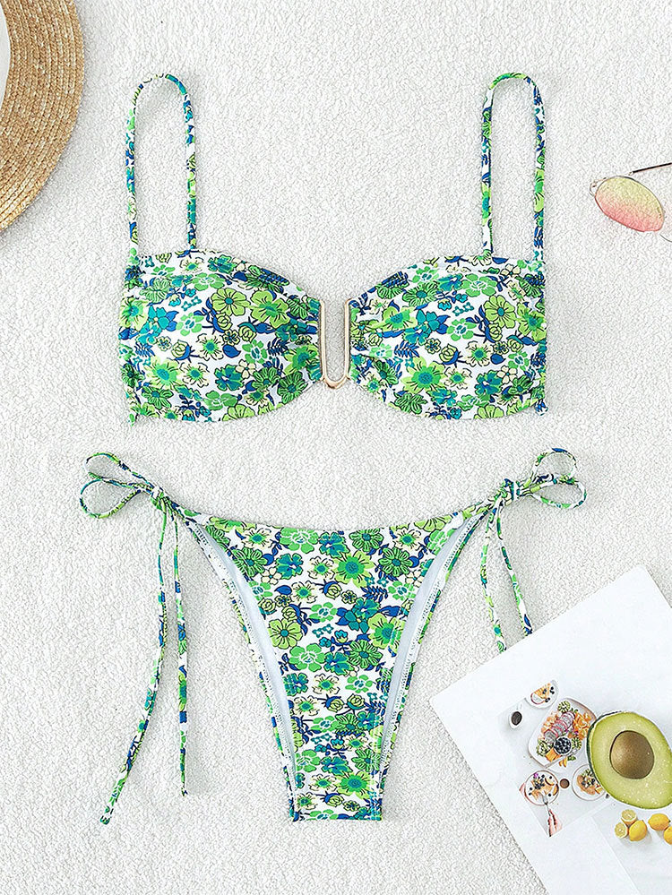 Damen Push-Up-Bikini mit verstellbaren Trägern und elegantem Schnitt Echo Archiv