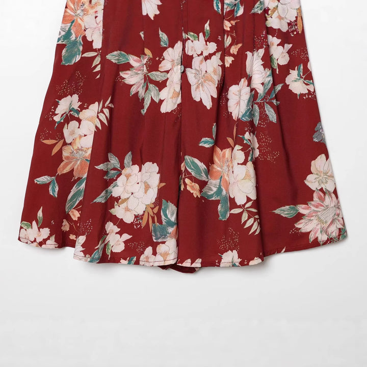 Damen Spaghettiträgerkleid mit floralem Druck und schmeichelndem Schnitt Echo Archiv