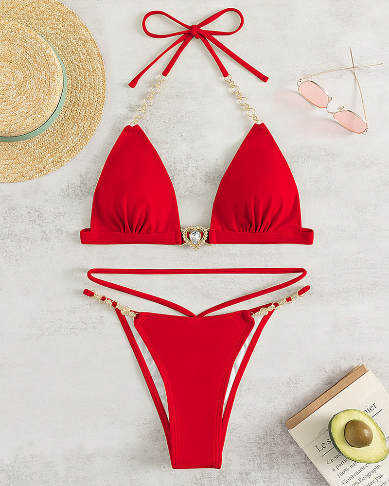Damen Triangel-Bikini mit eleganten Schmuckdetails Echo Archiv