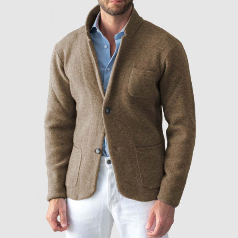 Herren Cardigan mit Eleganter Schnittführung und praktischen Taschen Echoarchiv