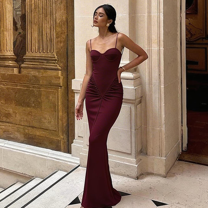 Damen Maxikleid mit Raffungen Echo Archiv