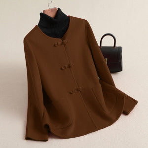 Damen Kaschmir-Mantel mit elegantem Schließe Echo Archiv