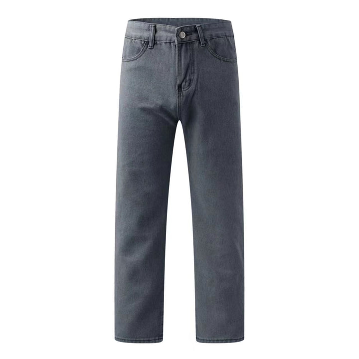 Damen gerade geschnittene Jeanshose mit hohem Bund und klassischen Details Echo Archiv