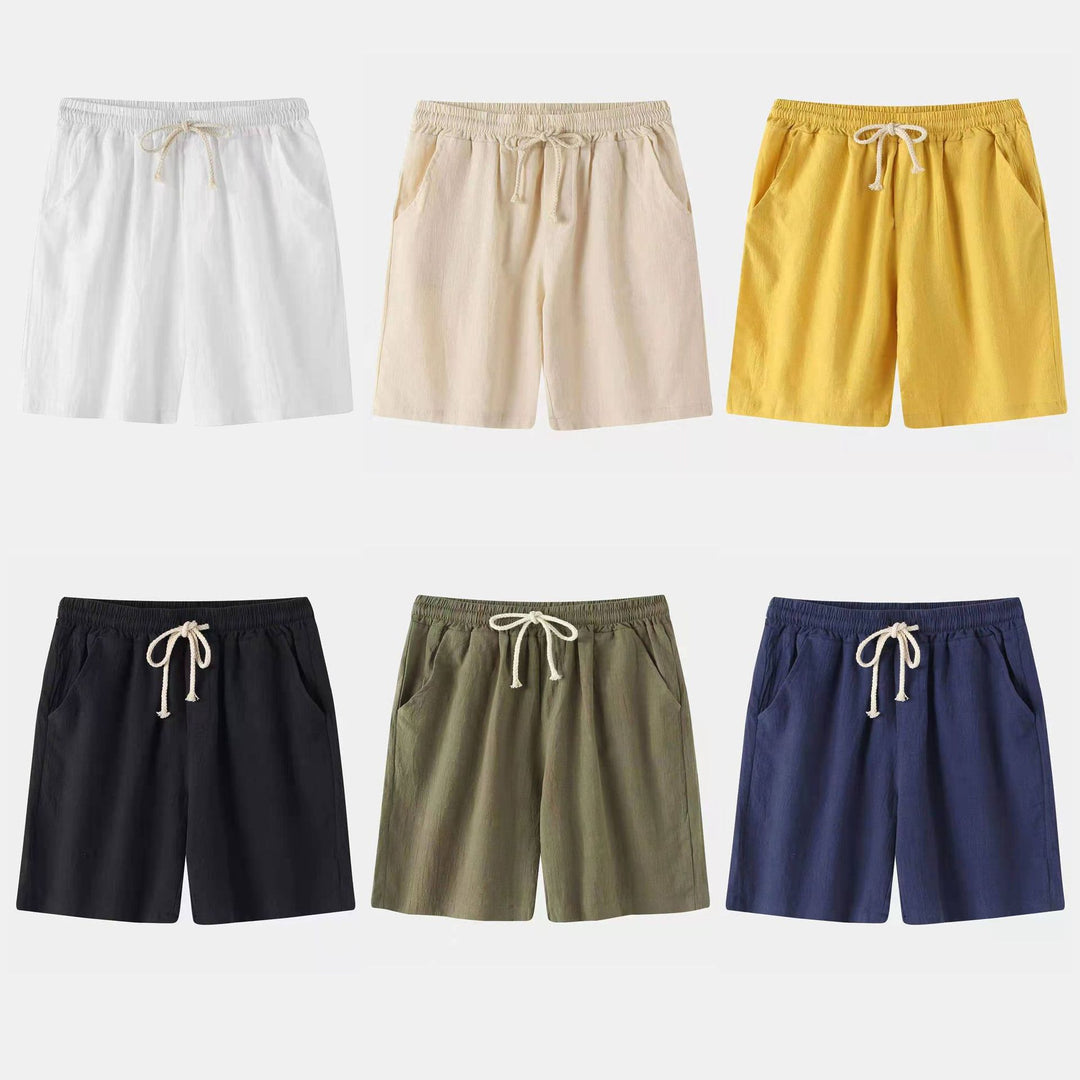 Herren Bermuda-Shorts mit elastischem Bund und seitlichen Taschen Echoarchiv