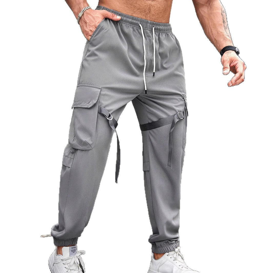 Herren modische Cargo-Trainingshose mit seitlichen Taschen Echoarchiv