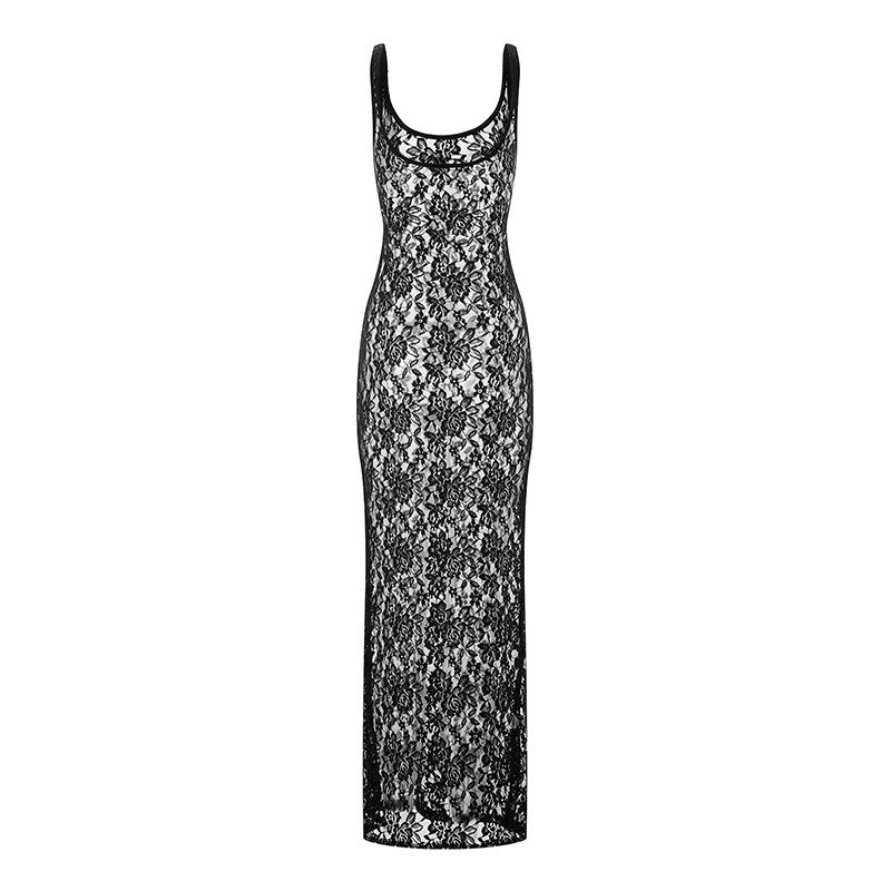 Damen Spitzenkleid im attraktiven Schnitt Echo Archiv